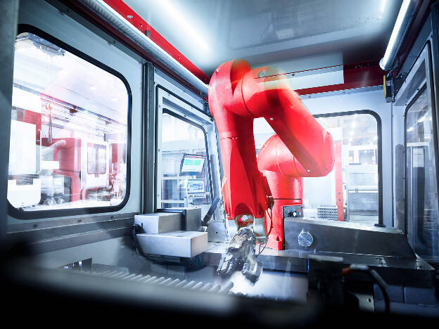Automatisierung-Roboterarm in Bewegung-Industriefotografie Christian Vorhofer