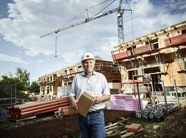 Unternehmensfoto Mann auf Baustelle - Businessfotograf Businessfotografie Christian Vorhofer